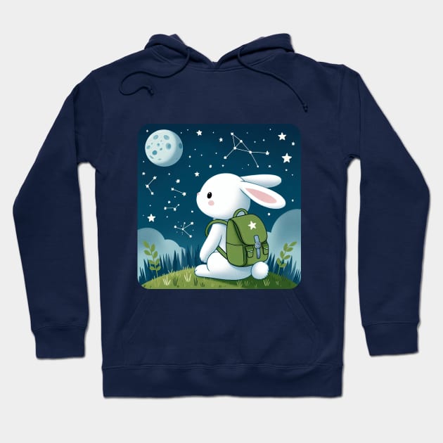 Some Bunny Needs Space Hoodie by TeaTimeTales